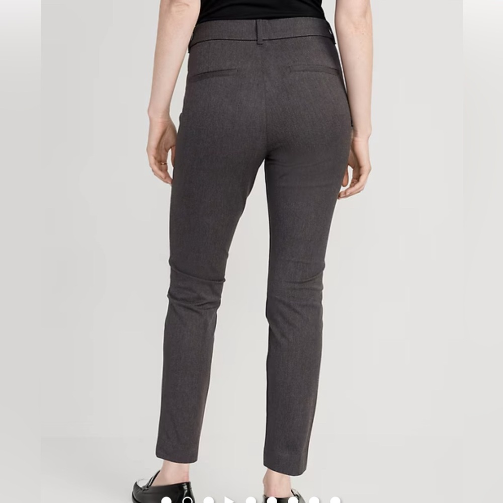 Old Navy Heather Gray Straight Pants NWT - Picture 2 of 3